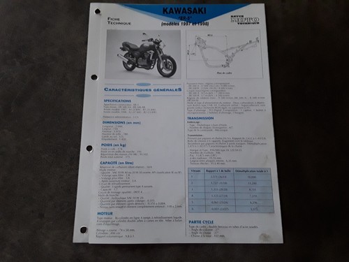Fiche technique kawasaki - fiche,