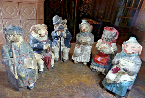 Tres rare ensemble pots - rare,