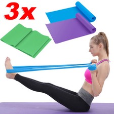 3 Pcs Exercice Musculation Fitness Bandes de Résistance de Yoga Bande Élastique