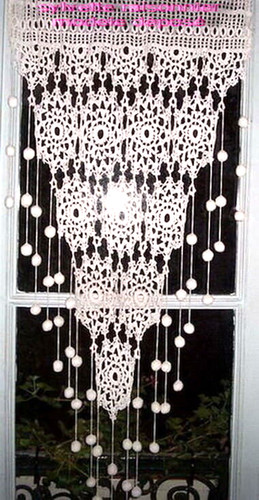 Rideau crochet fait main - crochet,