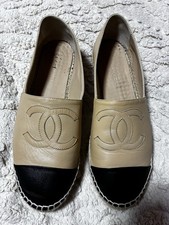 Chanel espadrilles En Cuir Beige