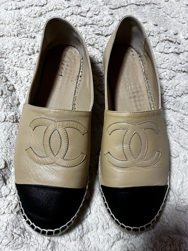Chanel espadrilles cuir - espadrilles,