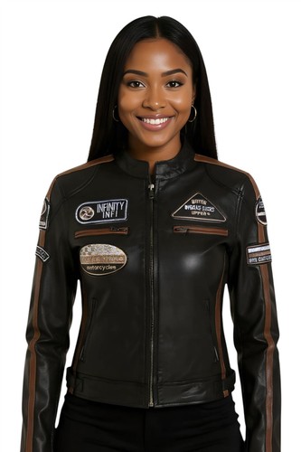 Veste moto badges - veste, en