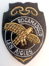 Écusson ancien ROCAMADOUR Rocher des Aigles Lot France - en feutrine brodée