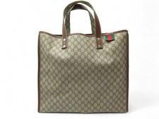 SAC A MAIN GUCCI GRAND CABAS GG SUPREME 211124 TOILE CANVAS BEIGE HANDBAG 1800€