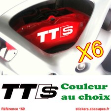 6 Stickers pour étriers de Frein TTS - Autocollants pour Audi TT Sline - 159