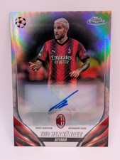 Théo Hernandez _ 2023-24 _ Topps Chrome UEFA _ AUTO _ AC Milan _ CA-HT