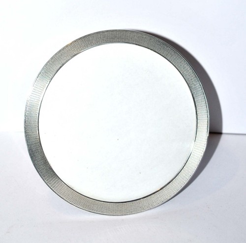 Cadre photo rond design argent - rond,