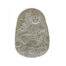 Clear Liuli Glass Kwan Yin