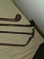 en l'état lot de 4 cannes anciennes