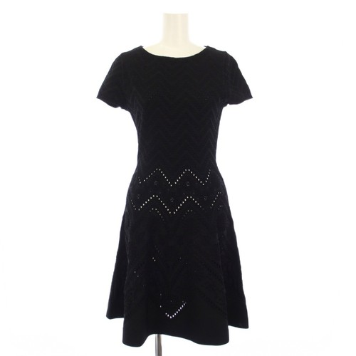 Robe noire tricot - en,