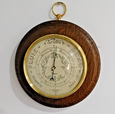Baromètre bois et laiton signé Léon Maxant