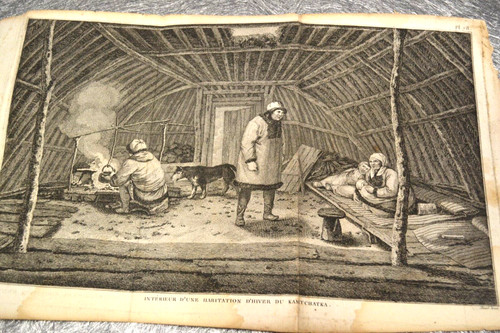 Gravure xviii ème voyage - gravure,