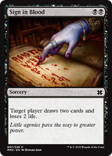Magic MTG - Sign in Blood -