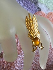 Broche dorée abeille ou