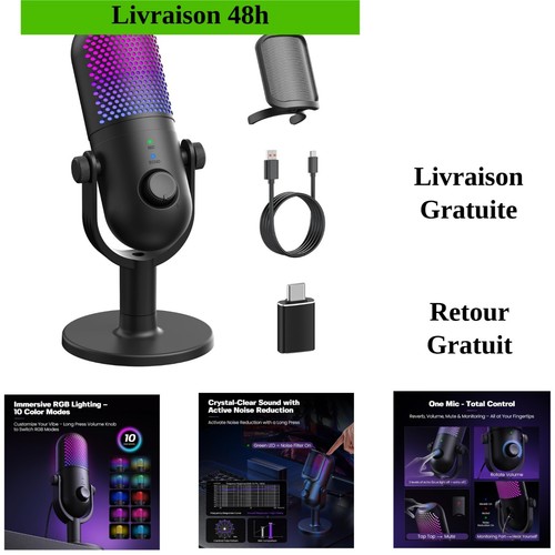 Microphone usb condensateur - microphone,