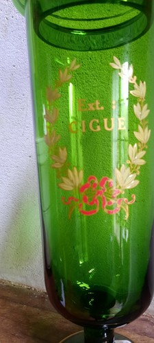 Pot pharmacie verre vert - pot,