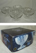 Cristal d'Arques - modèle LONGCHAMP : 4 coupes à fruits (avec coffret)
