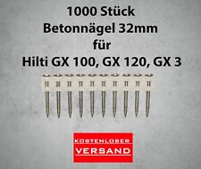 32 MM Clous à Béton 1000 Pièce Convient À pour Hilti GX 100,GX 120, 3 Gasnagler