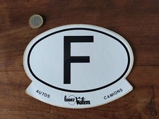 ANCIEN AUTOCOLLANT F FRANCE LOUEZ VALEM AUTOS ET CAMIONS