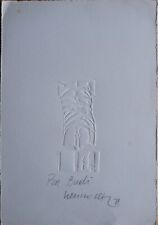 Berrocal Miguel Ortiz Calcographie "MINI DAVID" 1971 34x24 Signé Avec Dédicace