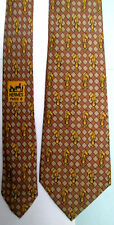 HERMÈS "Les échecs" Authentique cravate 100% soie TBEG  vintage