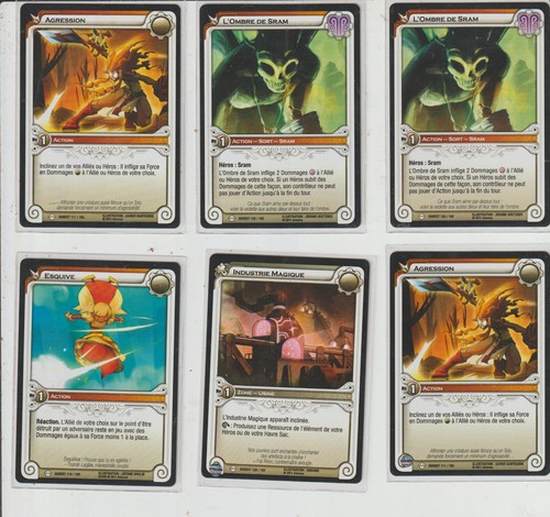 Lot cartes wakfu tcg ogrest - lot, x6