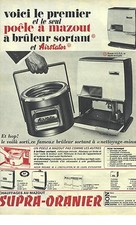 PUBLICITE ADVERTISING 1966  SUPRA-ORANIER poele à mazout à bruleur sortant