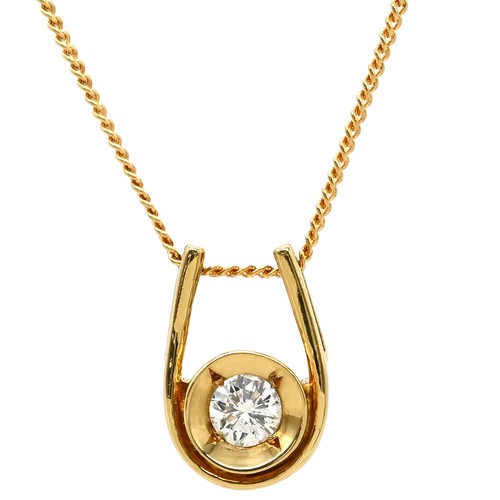 Collier solitaire diamant 12 - collier,