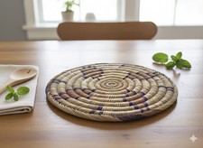 Dessous de Plat Tressé Artisanal - Diamètre 26 cm