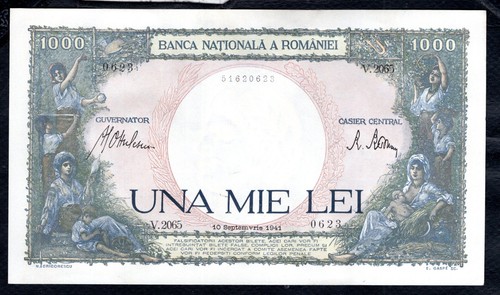 Roumanie 1000 lei 1941 etat - 1000,