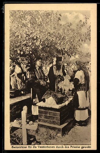 Carte postale prêtre