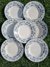 7 ANCIENNES ASSIETTES TERRE DE FER CATINAT E.BOURGEOIS PARIS DECOR FLEURS 