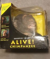 SHARPER IMAGE ALIVE CHIMPANZEE ROBOT COLLECTOR ANIMATRONIC WITH BOX AND REMOTE
