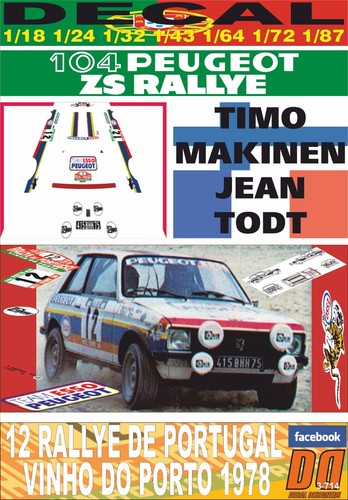 Decal peugeot 104 - peugeot,