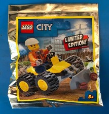LEGO SET POLYBAG MINIFIGURE FIGURINE CITY MINIPELLE DE CHANTIER TRAVAUX PUBLIC