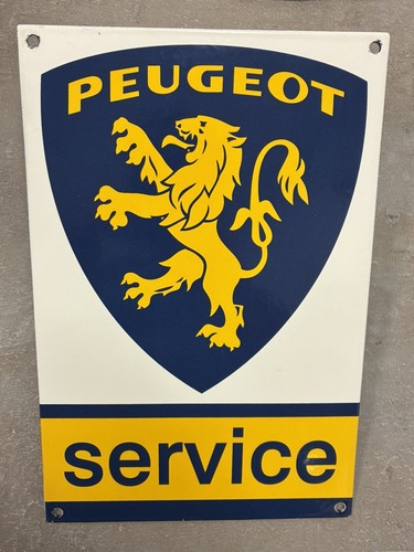 Plaque émaillée peugeot - plaque,