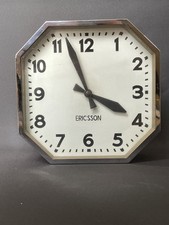 Horloge pendule Ericsson octogonale année 50