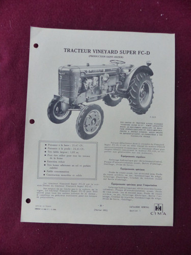 Prospectus tracteur vineyard - prospectus,