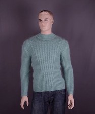 Pull mohair couleur : vert