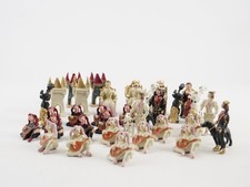 Figurines Jeu d'échecs en plomb peint hauteur 5 cm complètes