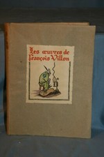 livre poèmes Les oeuvres de François Villon Angers ex. numéroté papier velin **