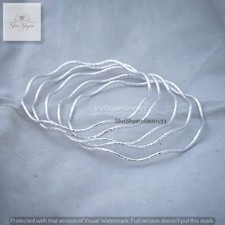 Bracelet Squiggle, bracelet martelé vague zig zag 5 pièces micro bijoux en ar...
