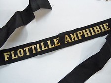 Ruban légendé Marine FLOTTILLE AMPHIBIE Commando Indochine ORIGINAL FAIS FAN