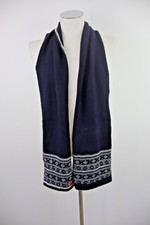 Napapijri Écharpe Unisexe Vintage Bleu Laine