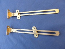 2 coulisseaux à glissière pour abattant secrétaire bureau laiton Lg 19,5 cm