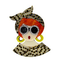 Broche Bijou Élégante visage