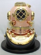 Deluxe Mark V Dive Helmet With a Wooden Base, 10