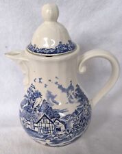 Cafetière Théière Ancienne Style Anglais British Céramique Déco Rétro Vintage 