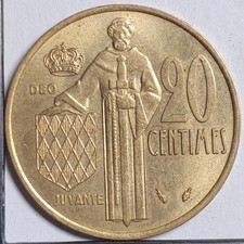 20 centimes 1975 Rainier III